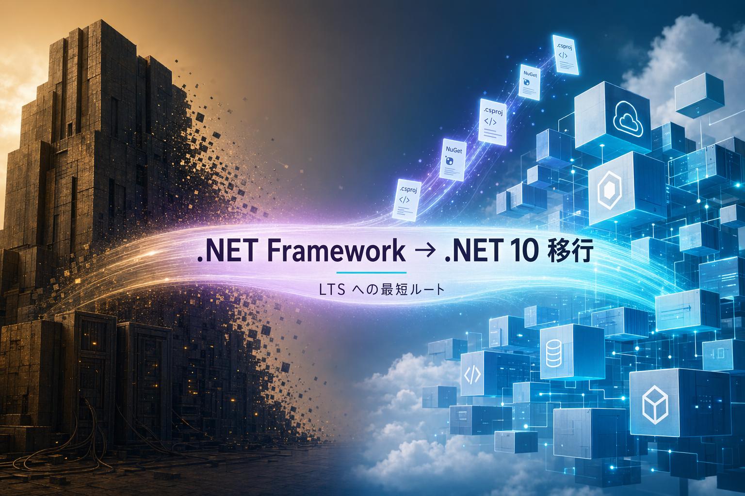 .NET Framework 4.x から .NET 10 への移行プレイブック — LTS への最短ルートのアイキャッチ画像