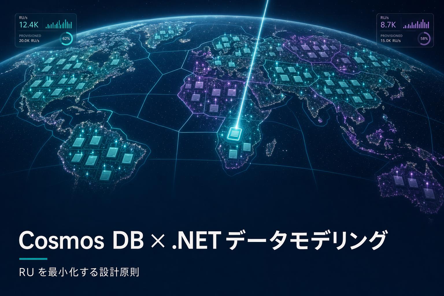 Azure Cosmos DB × .NET のデータモデリング — RU を最小化する設計原則のアイキャッチ画像