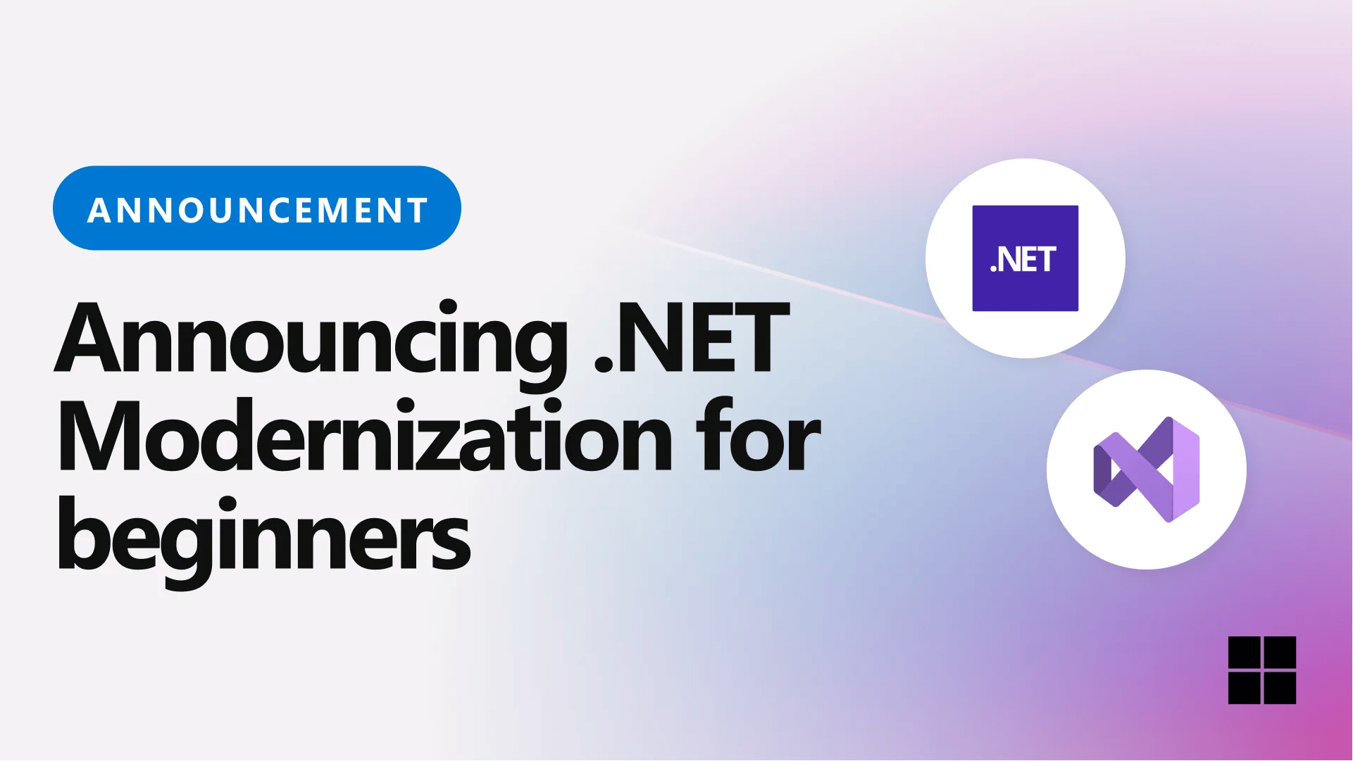 .NET Modernization for Beginners とは — Copilot でレガシー .NET を .NET 10 へ引き上げる無料コースのアイキャッチ画像